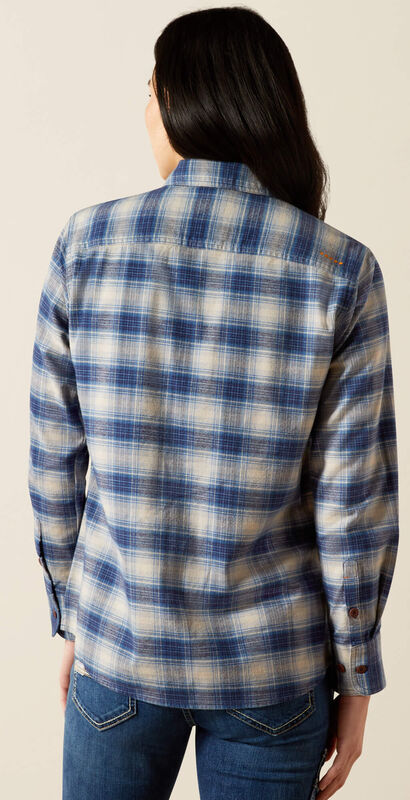 Rebar Flannel DuraStretch Work Shirt Back